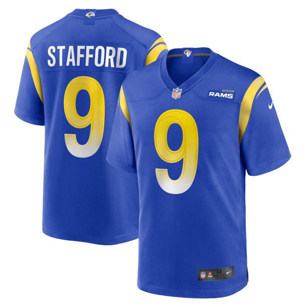 Men Los Angeles Rams 9 Matthew Stafford Nike Blue Player Game NFL Jersey